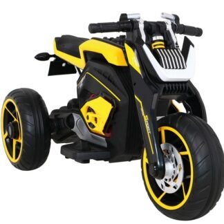 MOTO FUTURE 12V PARA NIÑOS, AMARILLA, 3-7 AÑOS, RUEDAS EVA   INDA473-RA-LL8001